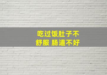 吃过饭肚子不舒服 肠道不好